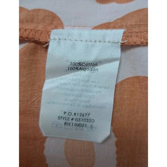 Jacquie the Label Sz M Daisy Babydoll Dress Orange Floral Tiered Ruffles Pockets - Picture 7 of 9